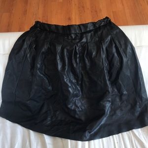 Faux leather Eloquii skater skirt sz 14
